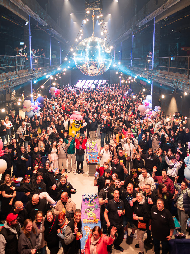 <p>400 Squad members at the Secret BURRsday Squad Event 2026 in Berlin, where the Syrup Bottle was revealed.</p>